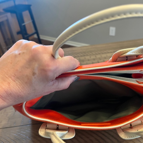 NWT VINTAGE COLE HAAN Orange Mini Olivia II - Picture 9 of 9